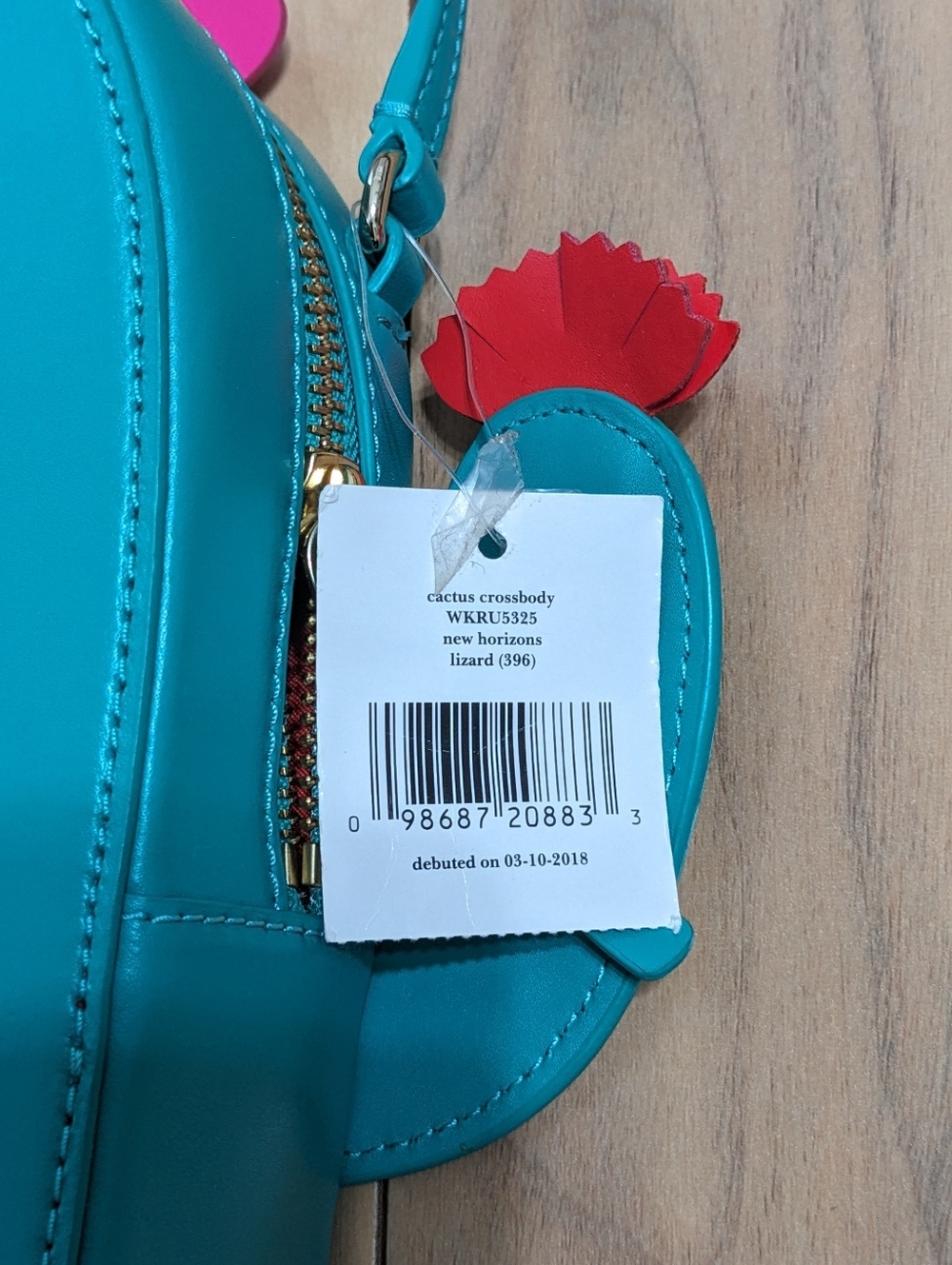 NWT! Kate Spade New York New Horizons Lizard Cactus Crossbody Bag - Picture 8 of 16